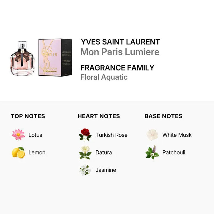 Mon Paris Lumiere By Yves Saint Laurent 3.0oz Women EDT Spray