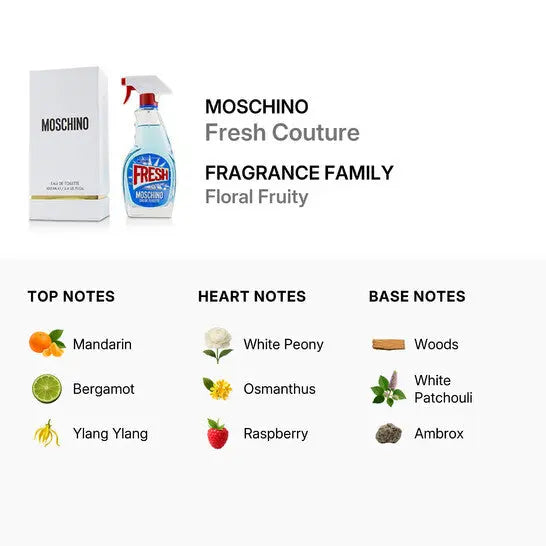 Moschino Fresh Couture Women 3.4oz EDT Spray