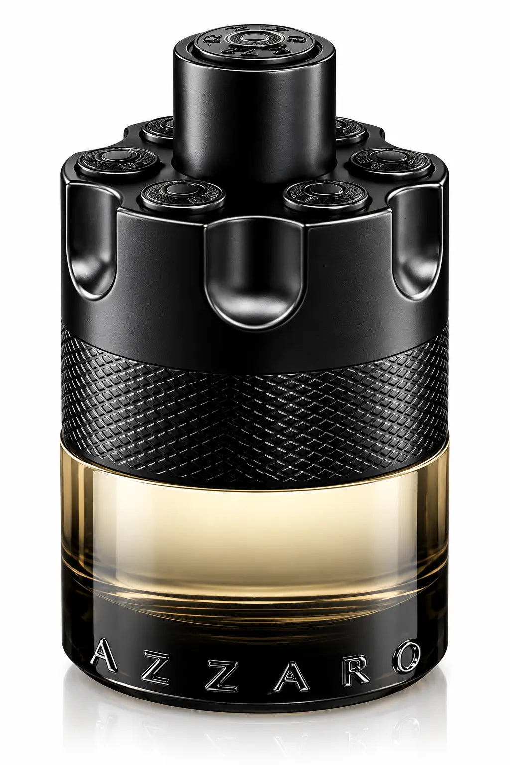 Azzaro Most Wanted Intense Men 3.3oz EDT fragrance bottle detail