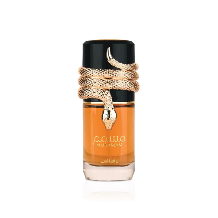 Musamam by Lattafa for Men 3.4oz EDP perfume bottle