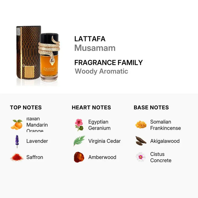 Musamam by Lattafa EDP bottle detail