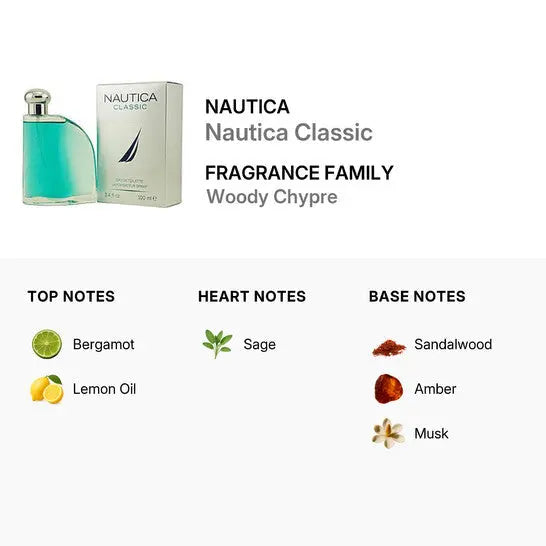 Nautica Classic EDT bottle detail
