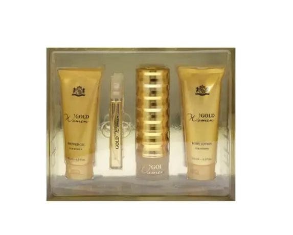 New Brand Gold 3pc Gift Set For Women - perfumesandrea