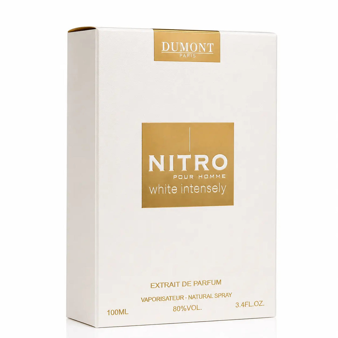 Nitro White Intensely by Dumont original box 3.4oz Extrait de Parfum
