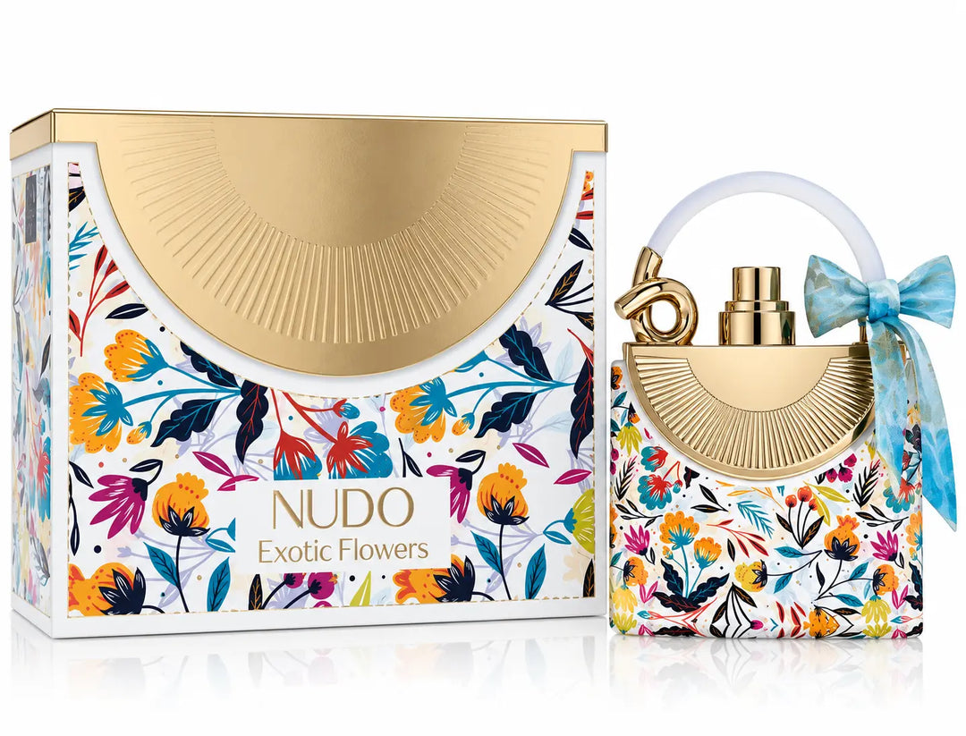 Nudo Exotic Flowers Women 3.4oz EDP perfume bottle and original packaging