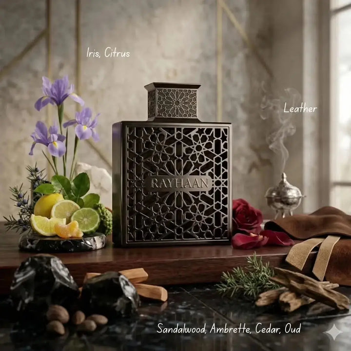 Obsidian by Rayhaan luxurious oriental woody fragrance for men and women