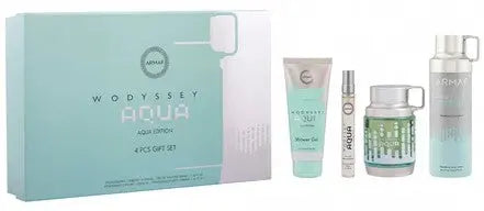 Odyssey Aqua 4-Piece Set By Armaf 3.4oz For Men EDP Spray