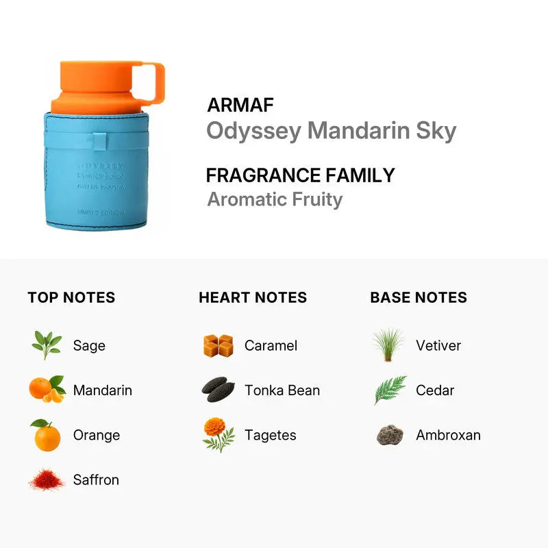 Odyssey Mandarin Sky By Armaf 6.8oz Men Eau De Parfum Spray