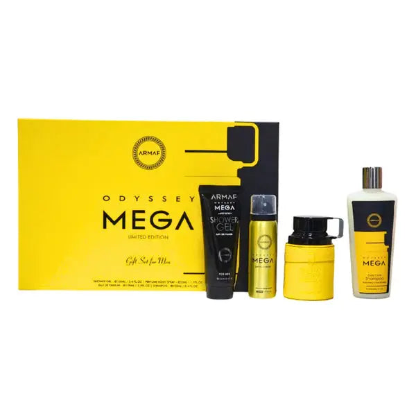 Odyssey Mega Armaf – For Men Eau De Parfum 4Pcs Gift Set.
