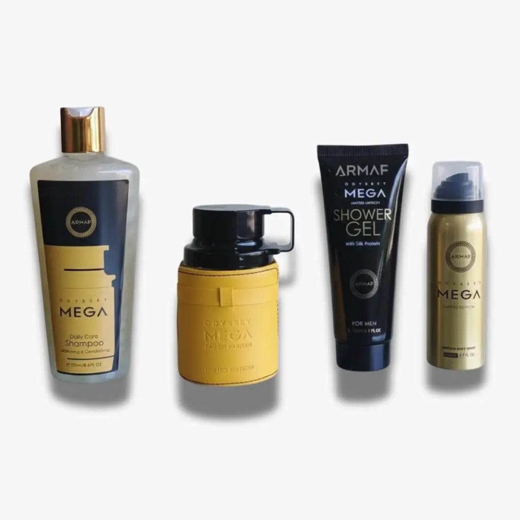 Odyssey Mega Armaf – For Men Eau De Parfum 4Pcs Gift Set.