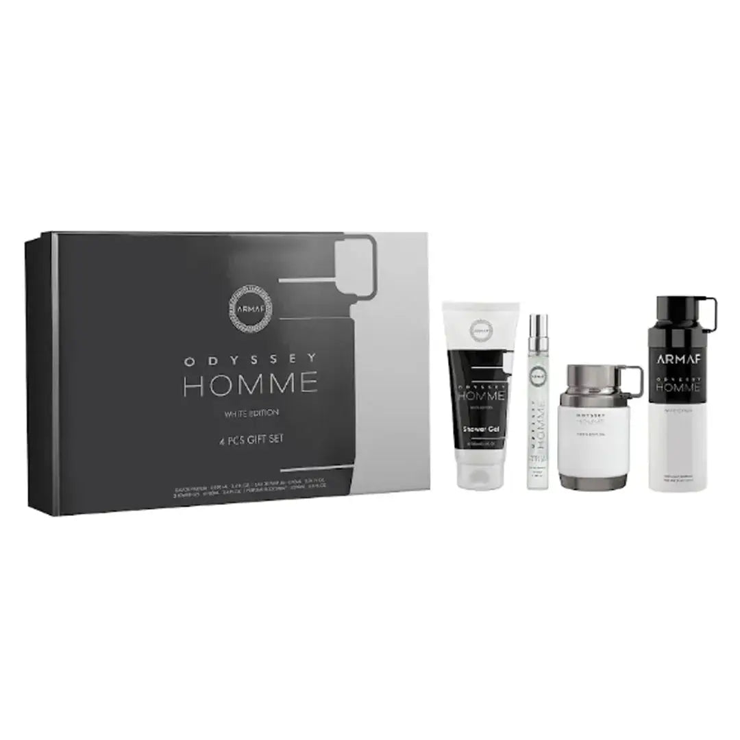 Odyssey White Set 4P by Armaf for Men 3.4oz EDP Spray