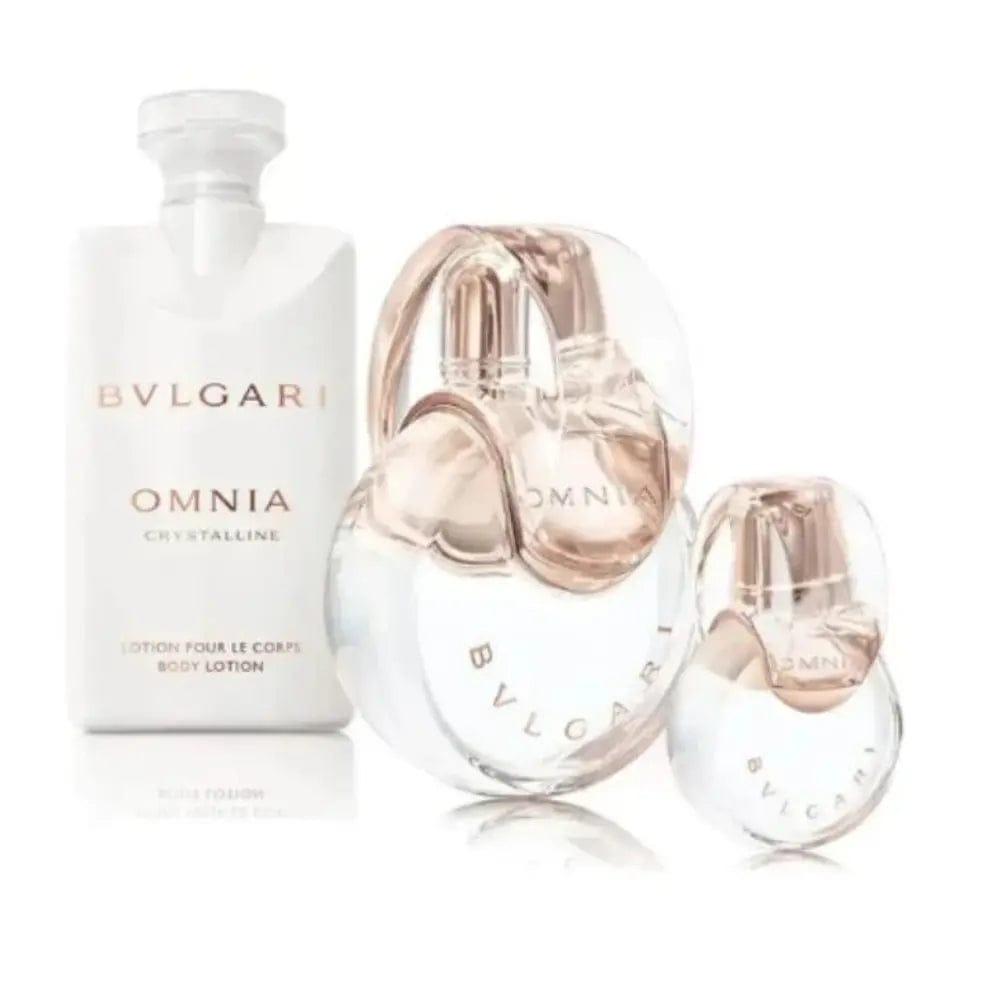 Omnia Crystalline by Bvlgari - Women's 3Pcs Gift Set EDT.