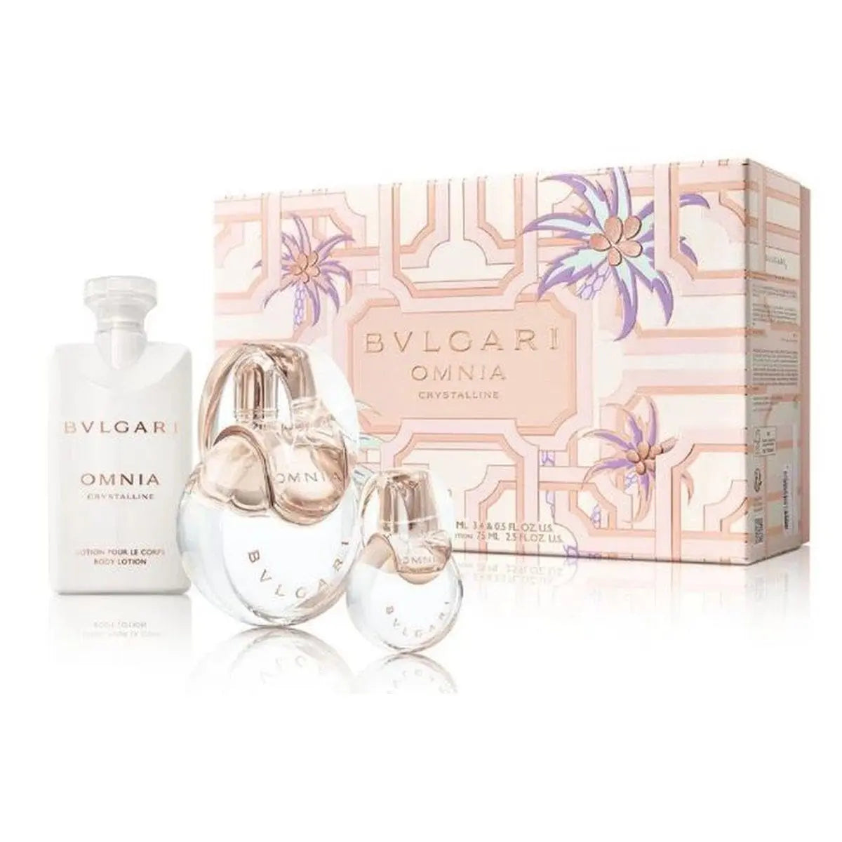 Omnia Crystalline By Bvlgari For Women (3pc Gift Set) - perfumesandrea