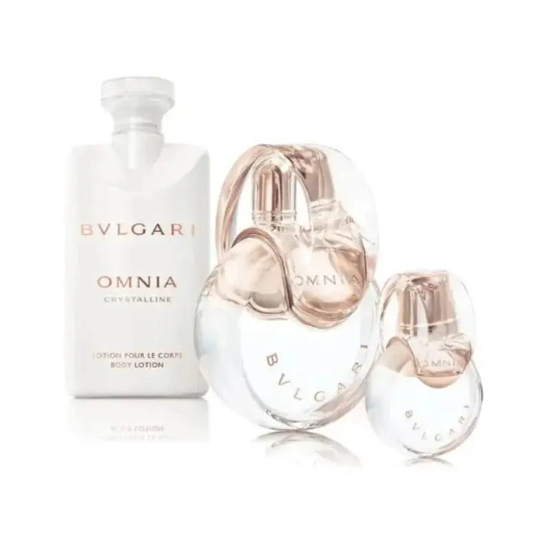 Omnia Crystalline By Bvlgari For Women (3pc Gift Set) - perfumesandrea