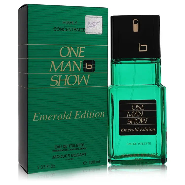 One Man Show Emerald by Jacques Bogart original box 3.3oz Eau de Toilette