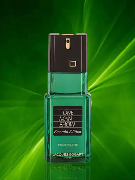 One Man Show Emerald by Jacques Bogart for Men 3.3oz EDT perfume bottle