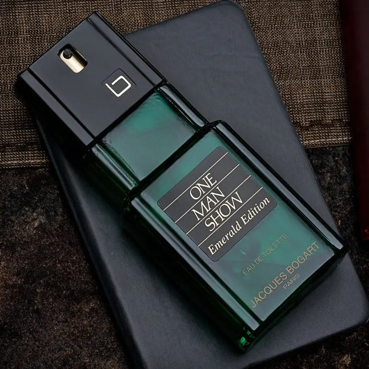 One Man Show Emerald by Jacques Bogart for Men 3.3oz EDT perfume bottle