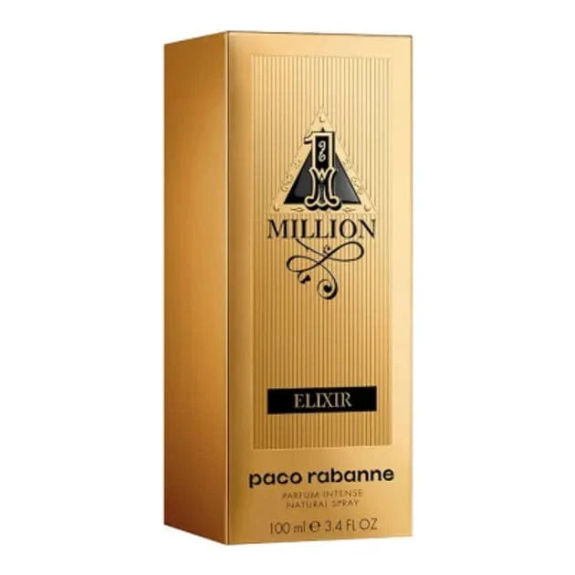 One Million Elixir By Paco Rabanne For Men 3.4oz Eau De Parfum Intense Spray Paco Rabanne