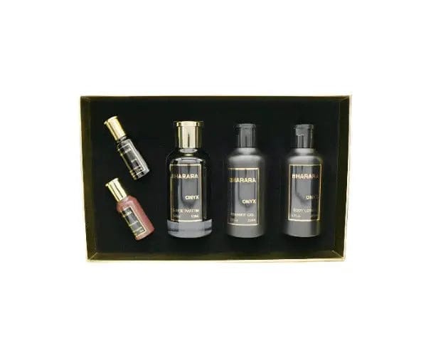Onyx Luxury by Bharara gift set includes 5 luxury fragrance pieces