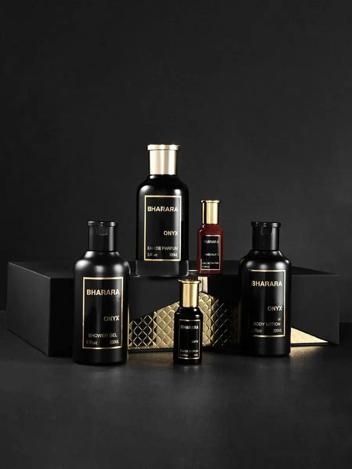 Onyx Luxury by Bharara EDP bottle detail masculine designer perfume