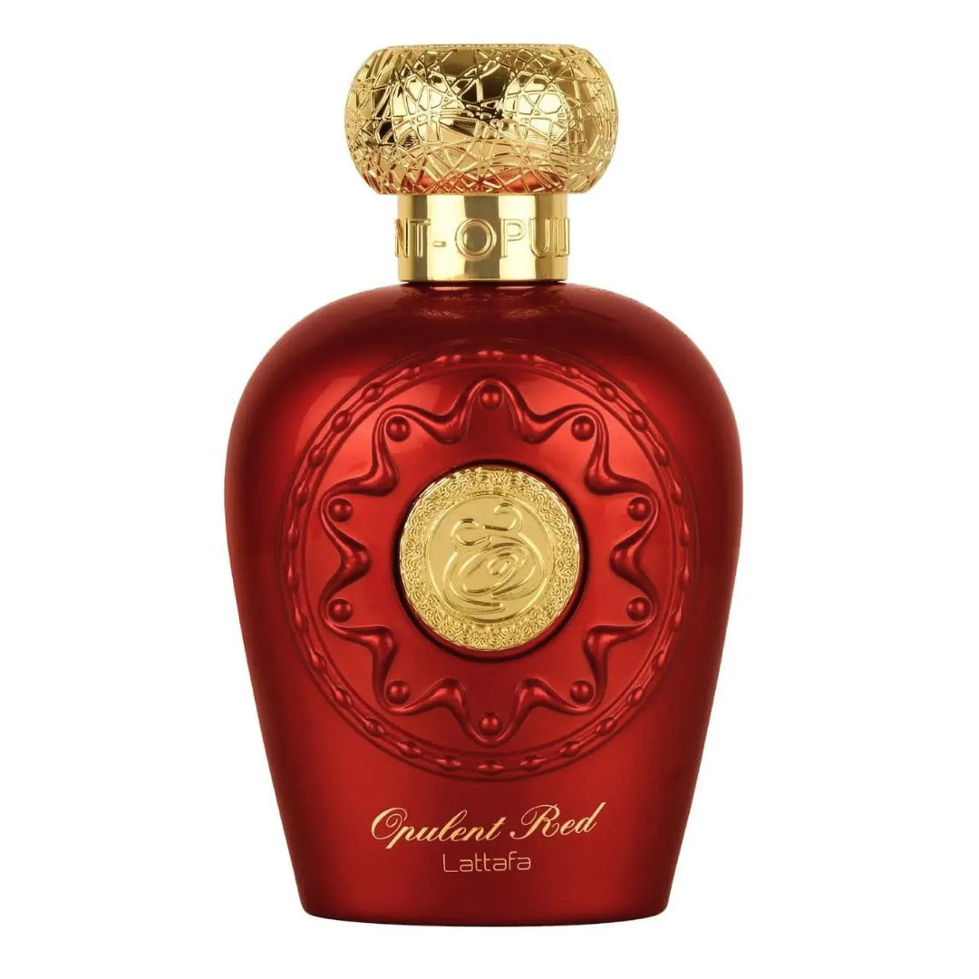 Opulent Red by Lattafa for Women 3.4oz EDP perfume bottle
