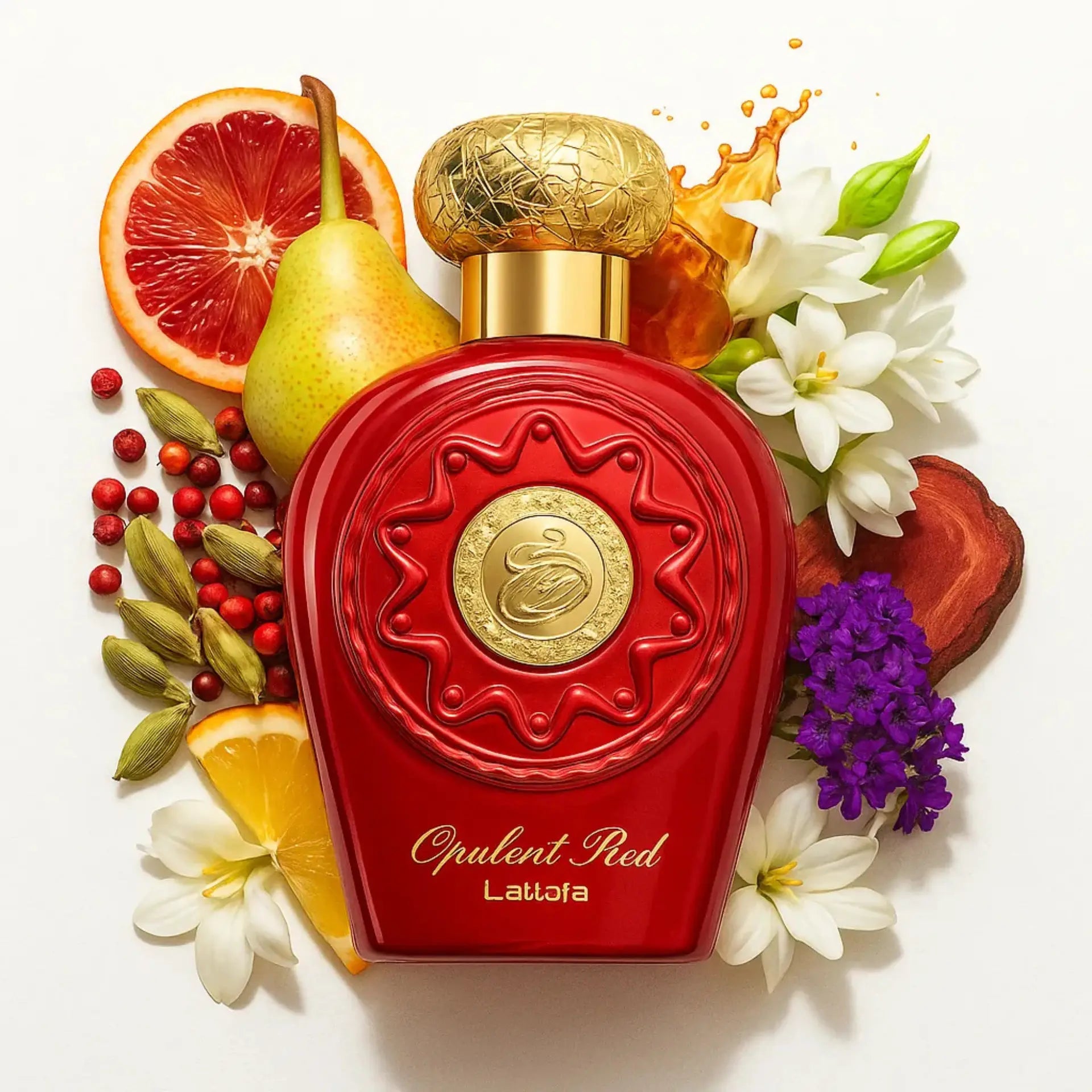 Opulent Red by Lattafa luxurious oriental fragrance for women
