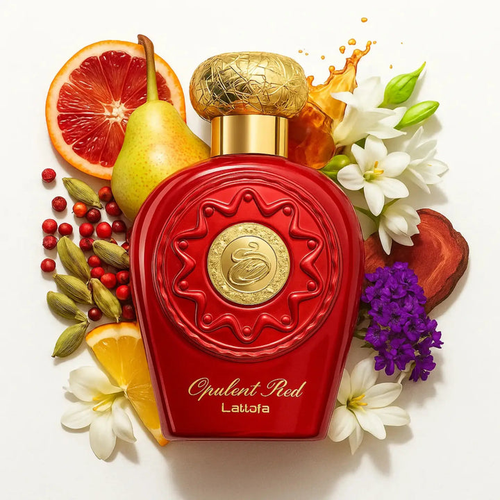 Opulent Red by Lattafa luxurious oriental fragrance for women
