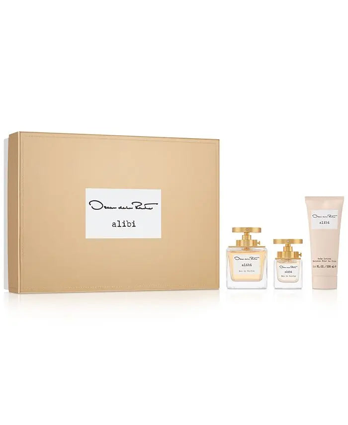 Oscar Alibi 3-Piece Set By Oscar De La Renta For Women 3.4oz EDP Spray