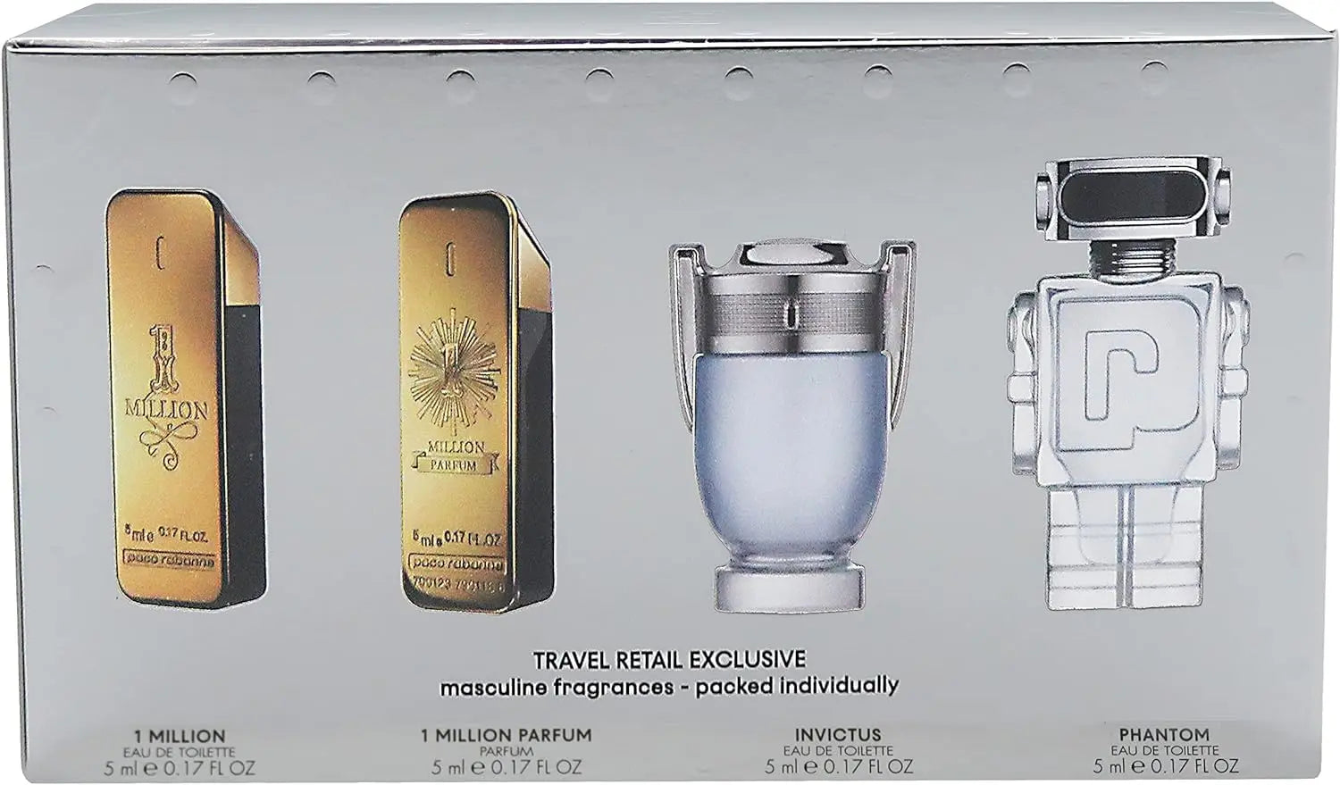 Paco Rabanne Mini Set original packaging with miniature fragrances