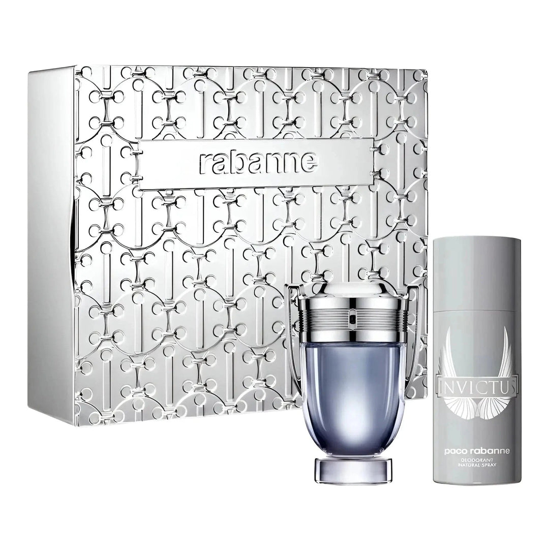 Paco Rabanne Invictus 2pc Gift Set For Men EDT Paco Rabanne