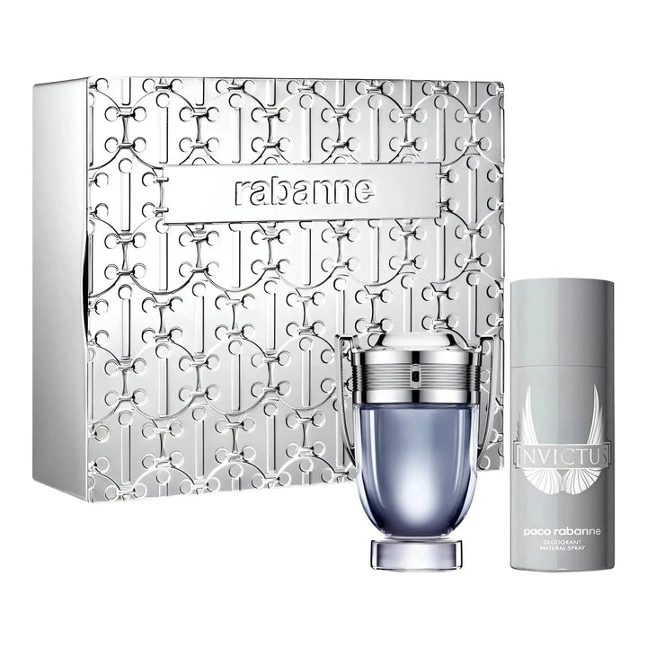 Paco Rabanne Invictus 2pc Gift Set For Men EDT Paco Rabanne
