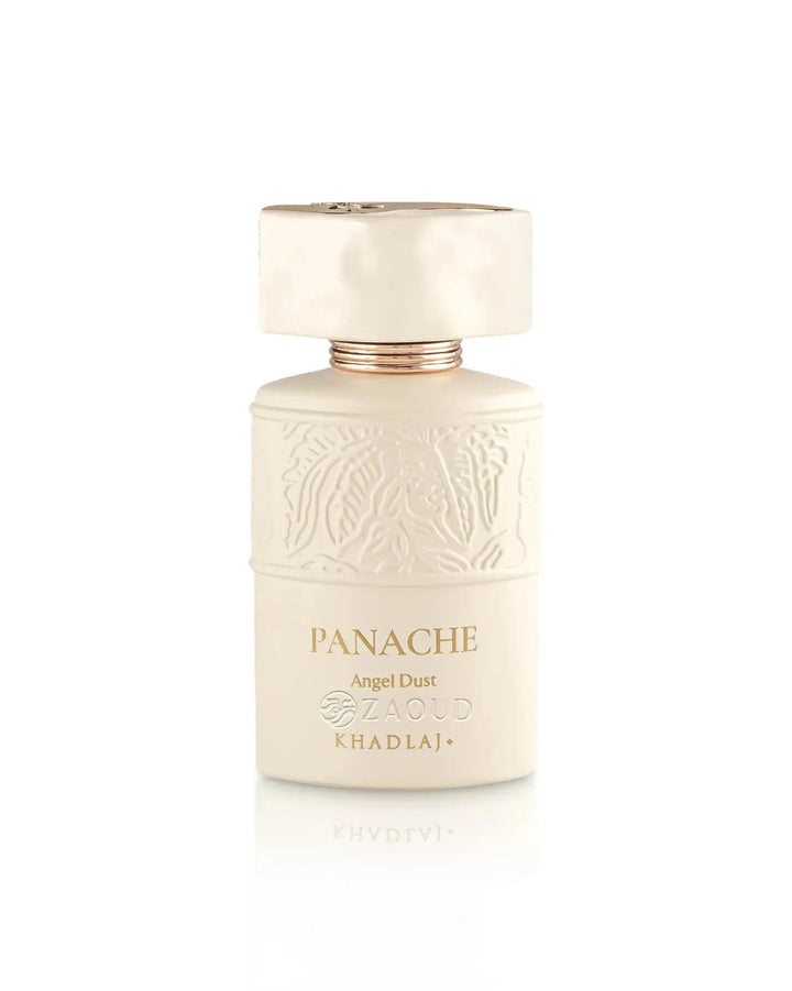 Close-up of Panache Angel Dust by Khadlaj perfume bottle

