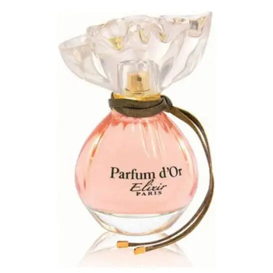 Parfum DOr Elixir elegant feminine fragrance for women bottle detail 
