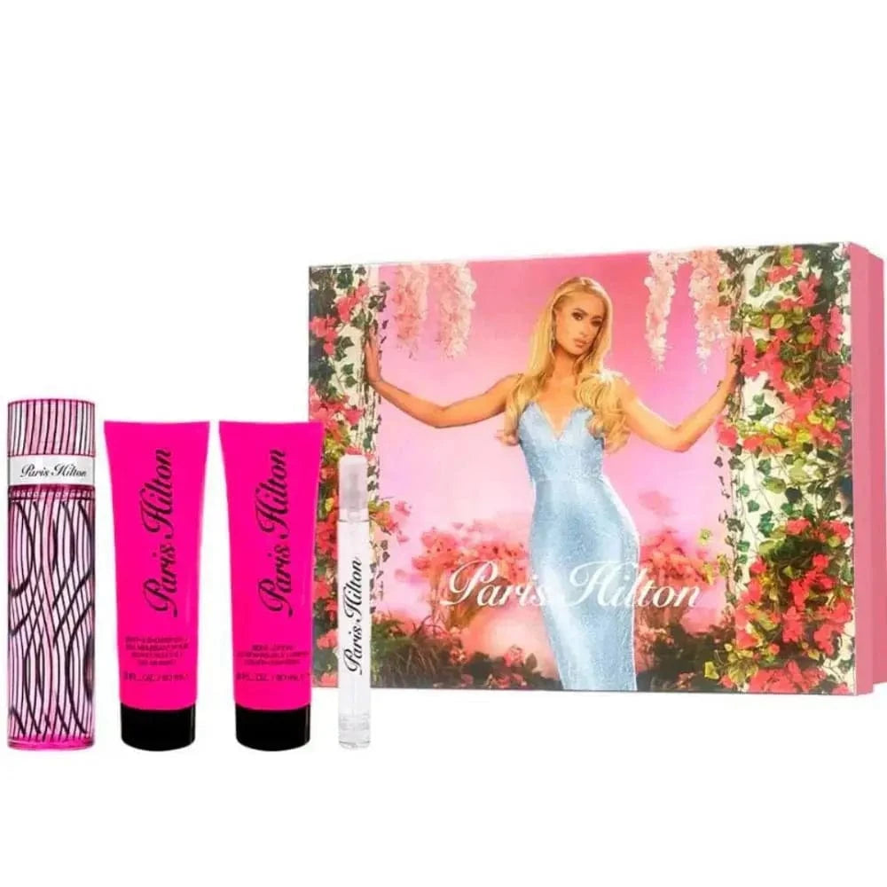 Paris Hilton Women Set 4pc Set 3.4oz EDP Spray
