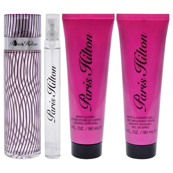 Paris Hilton Women Set 4pc Set 3.4oz EDP Spray