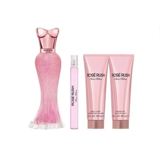 Paris Hilton Rose Rush 4pc Gift Set For Women Eau de Parfum - perfumesandrea