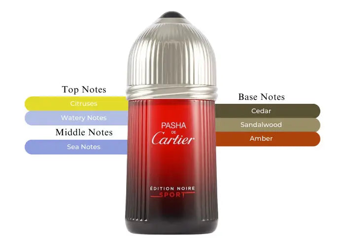 Pasha Edition Noire Sport Cartier 5.0oz EDT Men