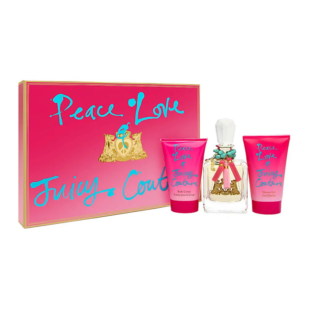 Peace Love 3-Piece Set By Juicy Couture For Women 3.4oz EDP Spray
