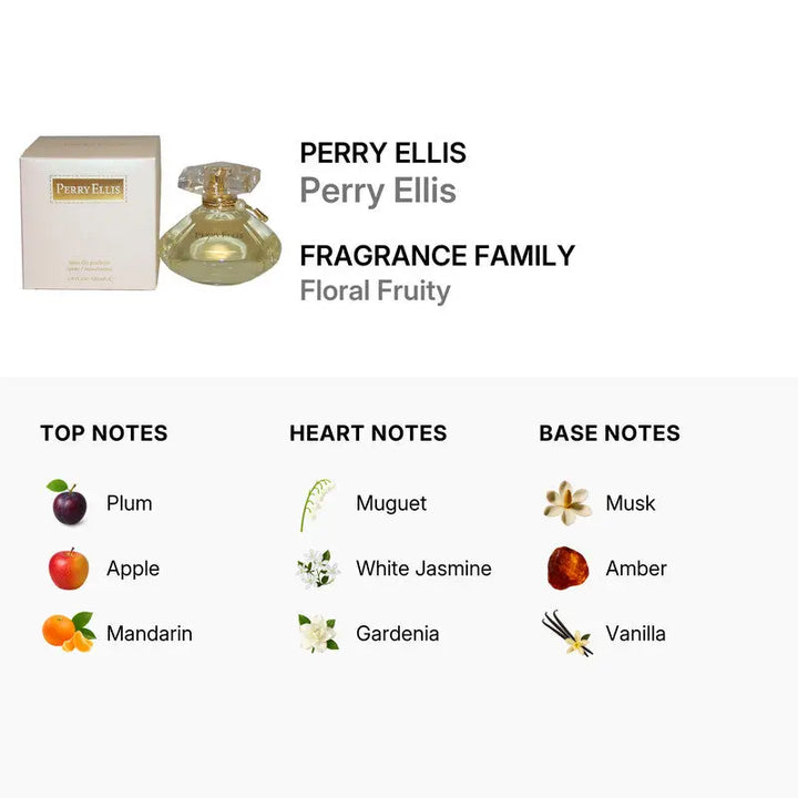 Perry Ellis for Women soft floral vanilla everyday fragrance