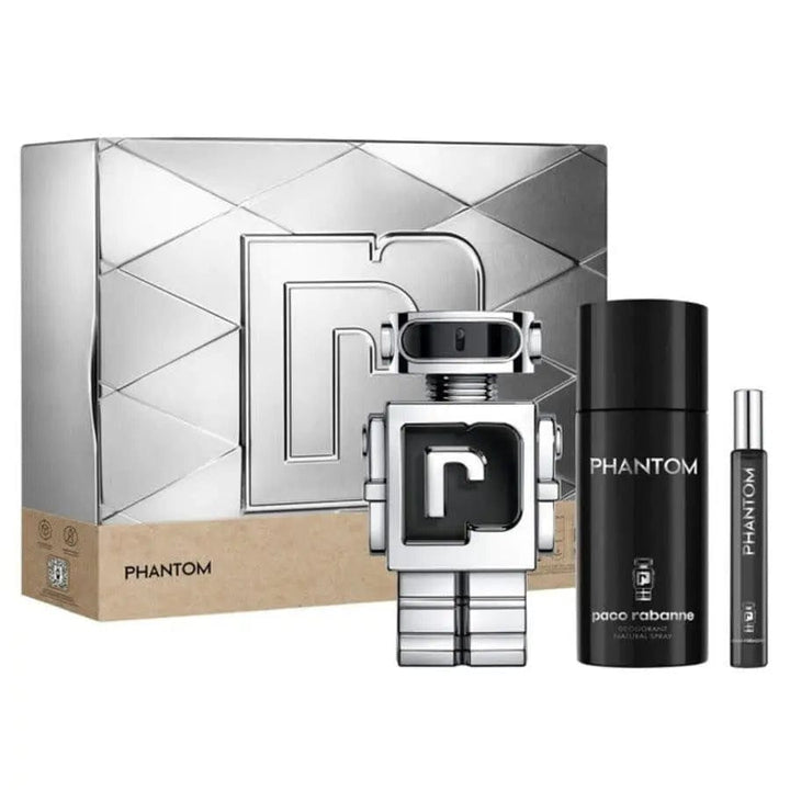 Phantom by Paco Rabanne 3pc Men’s Gift Set EDT Spray.