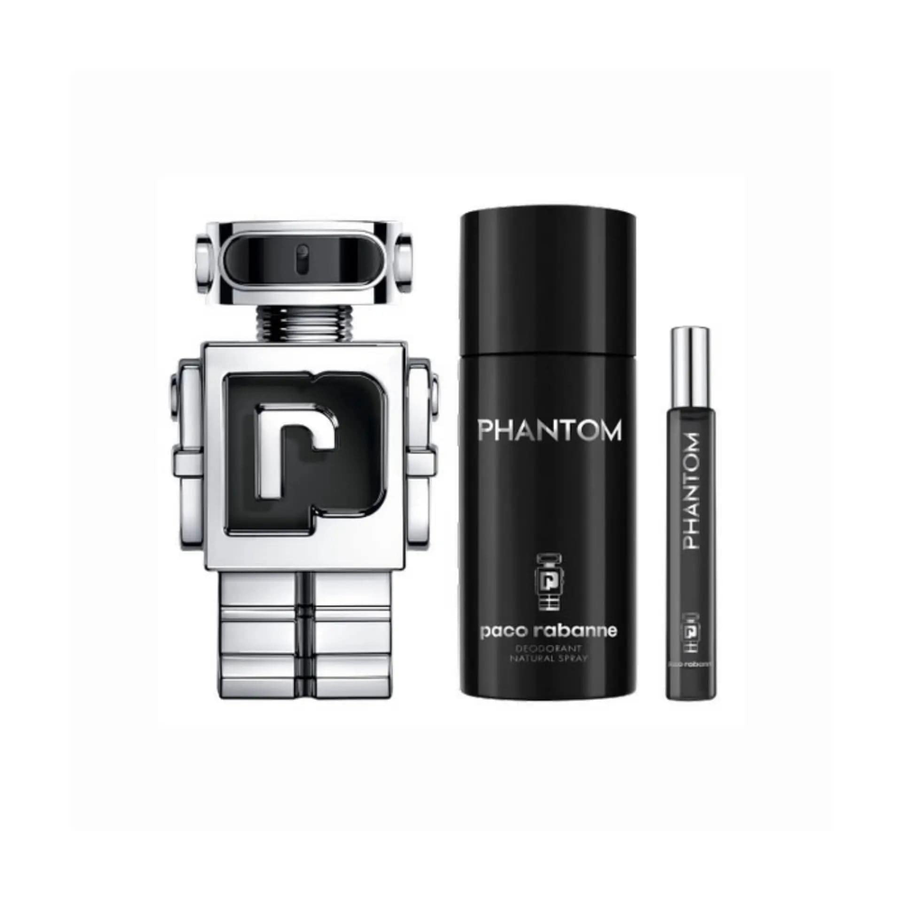 Phantom by Paco Rabanne 3pc Men’s Gift Set EDT Spray.