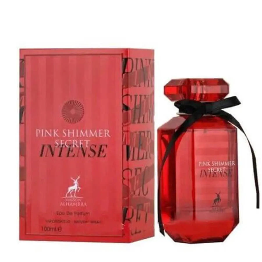 Pink Shimmer Secret Intense By Maison Alhambra For Women 3.4oz EDP Spray