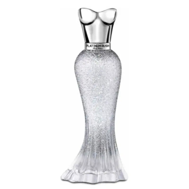 Platinum Rush by Paris Hilton 3.4oz EDP perfume bottle detail
