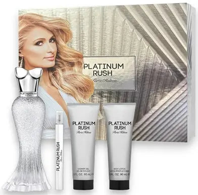 Platinum Rush By Paris Hilton For Women (4pc Gift Set) - perfumesandrea