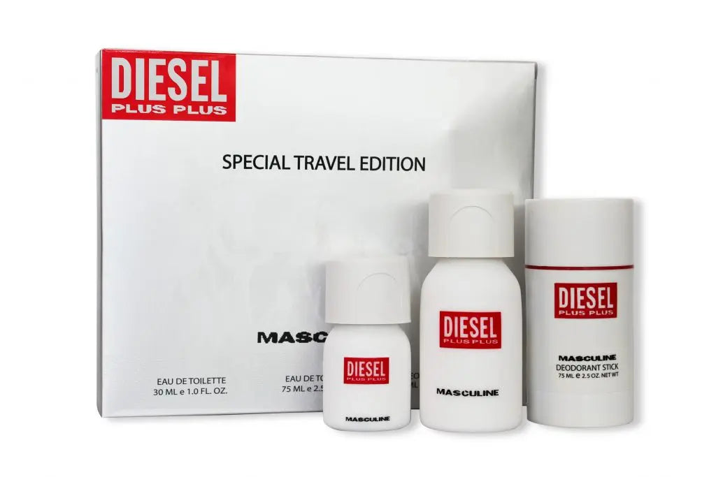 Plus Plus Special Travel Edition by Diesel Men 3Pc Set 2.5oz EDT