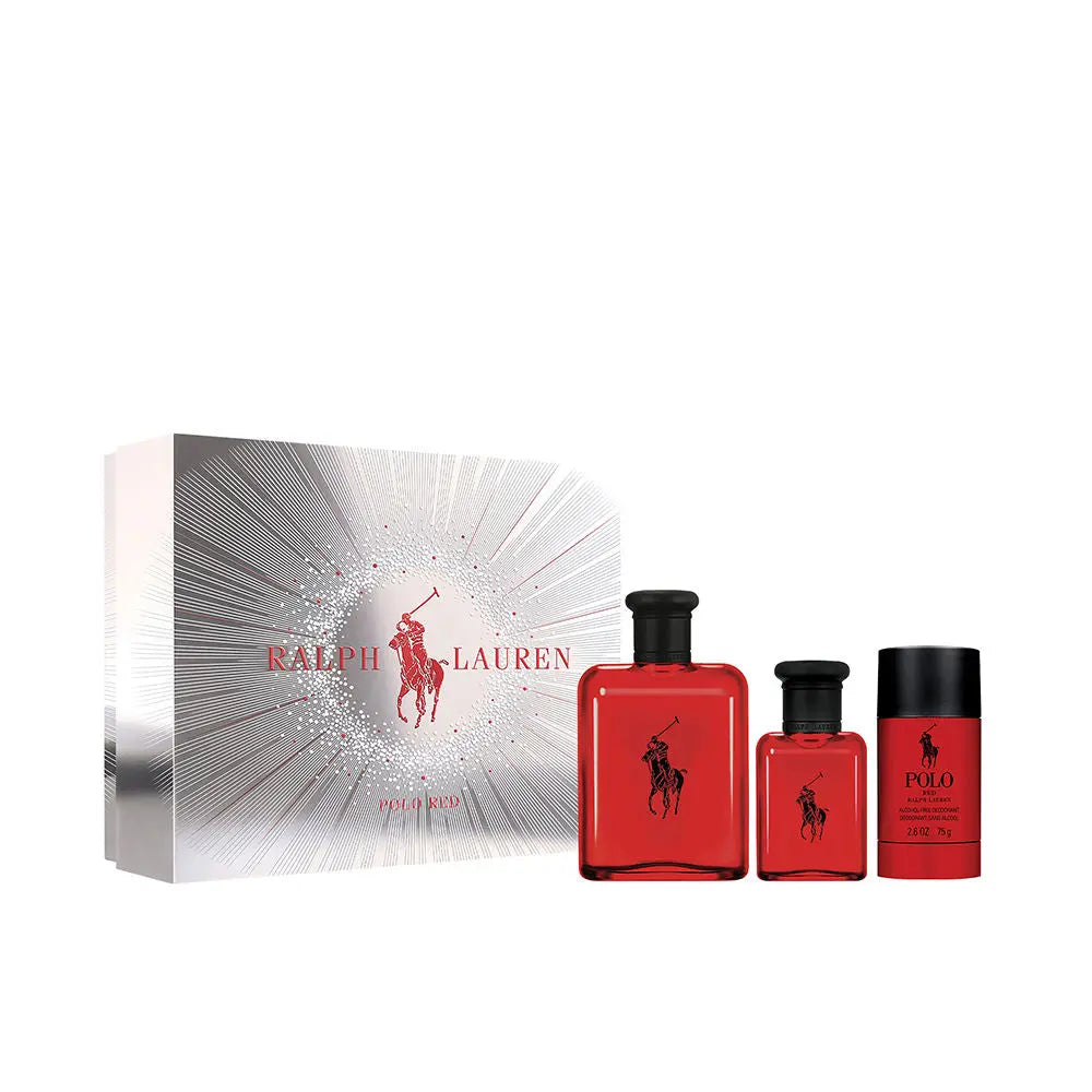 Polo Red 4.2 3-Piece Set By Ralph Lauren For Men EDT Spray