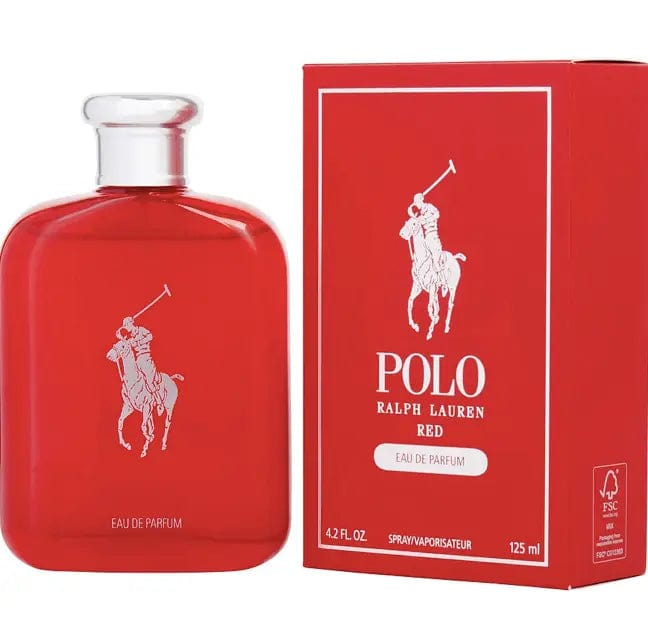 Polo Red by Ralph Lauren for Men 4.2oz EDP perfume bottle