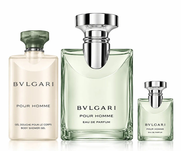 Bvlgari Pour Homme 3.4oz Eau de Parfum bottle detail, complete set content