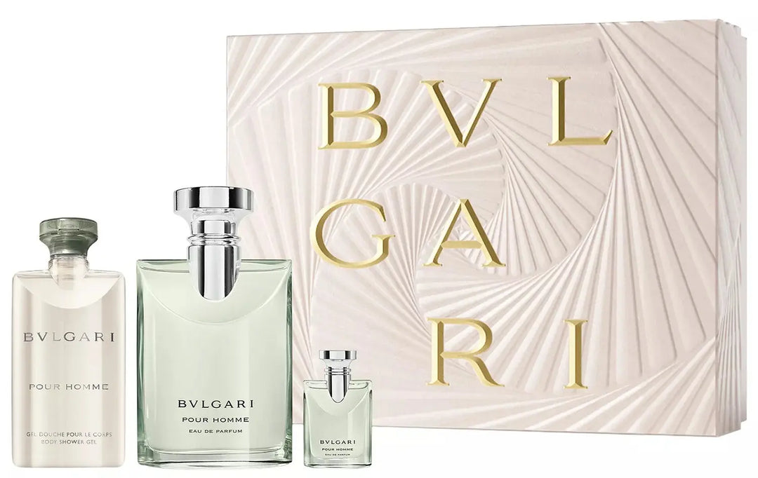 Pour Homme 3-Piece Set By Bvlgari 3.4oz For Men EDT Spray
