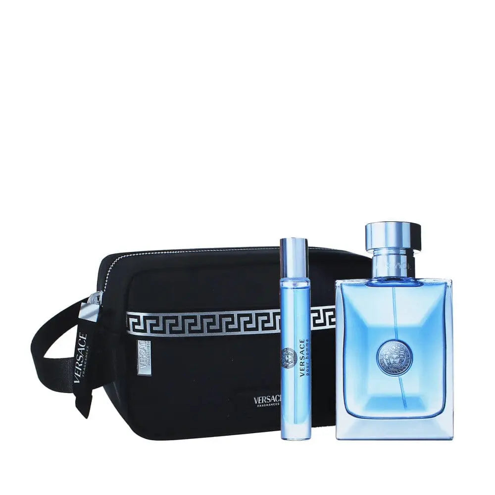 Pour Homme by Versace - For Men 3Pcs Gift Set EDT.